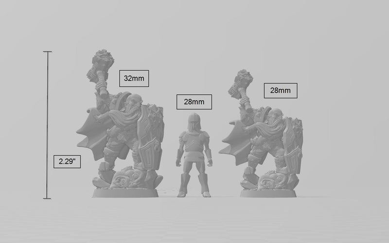 dwarven giantslayer champion - Artisan Guild | Fighter | Barbarian | Dwarf | Cleric | Paladin | Pathfinder | TTRPG, Wargaming, Male, Warrior-3