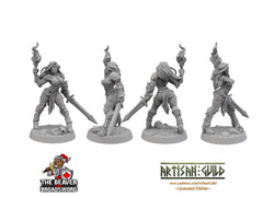Pinup human female fighter - Artisan Guild | Rogue | Warrior | Knight | Cleric, Paladin, Pathfinder, TTRPG, Wargaming, Assassin, Thief-2
