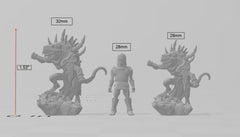 Bonekrat Carrionbearer  28/32mm mini - Artisan Guild | Animal | Rat | Mouse | Fighter | Ratfolk | Barbarian | Pathfinder | Wargaming | Rogue-2