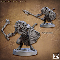 Sandfang Ratkins  28/32mm mini set - Artisan Guild | Animal | Rat | Mouse | Fighter | Ratfolk | Barbarian | Pathfinder | Wargaming | Rogue-6
