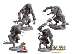 Sandfang Ratkin complete  28/32mm mini set- Artisan Guild | Animal | Rat | Unit | Fighter | Ratfolk | Wizard | Pathfinder | Wargaming | Hero-6
