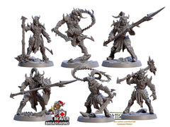 Mezzalfiends of the Gorge - Artisan Guild Demon King Spawn | Monster | Fantasy, DnD | Tiefling | Fighter | Paladin | Cleric | Hell, Abyss-1