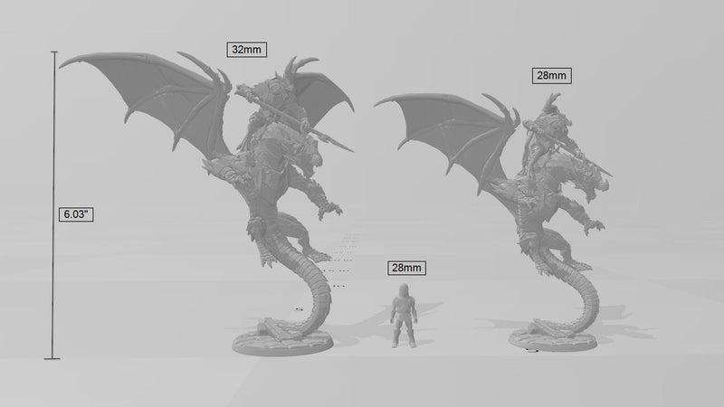Draconic Assault Dragons mini set - Artisan Guild | DnD | Dragon | Flying | Dragonborn | Fighter | Barbarian | Pathfinder | Wargaming, Drake-2