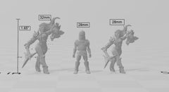 Perris Gnollslayer  28/32mm dnd mini - Artisan Guild | Female | Human | Fighter | Barbarian | Fantasy, Pathfinder, Wargaming, Pinup-2