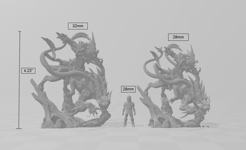 Bonegnasher Stalkerfiend 28/32mm dnd mini - Artisan Guild | Monster | Mount | Gnoll | Displacer Beast | Fantasy, Pathfinder, Wargaming-2