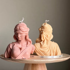 Blind Justice Soy Wax Candle: Woman Bust Statue Candle-2