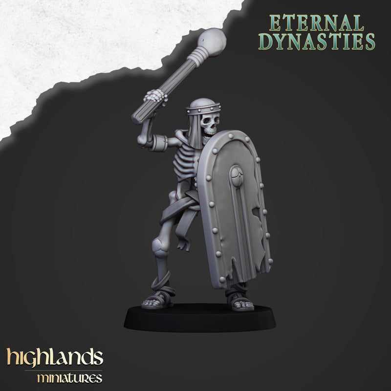 Ancient Skeletons with Melee Weapons - Highlands Miniatures | Undead | Skeleton | Lich | Ancient | Desert | Fantasy | Pathfinder | Wargaming-4