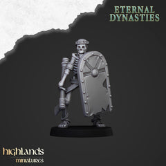 Ancient Skeletons with Melee Weapons - Highlands Miniatures | Undead | Skeleton | Lich | Ancient | Desert | Fantasy | Pathfinder | Wargaming-2