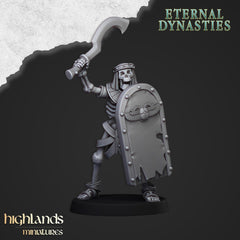 Ancient Skeletons with Spears - Highlands Miniatures | Undead | Skeleton | Lich | Ancient | Desert | Fantasy | Pathfinder | Wargaming-4