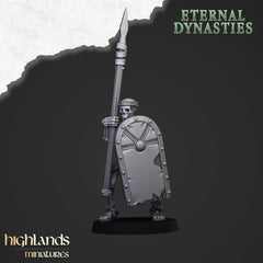 Ancient Skeletons with Spears - Highlands Miniatures | Undead | Skeleton | Lich | Ancient | Desert | Fantasy | Pathfinder | Wargaming-8