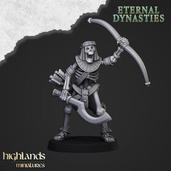 Ancient Skeletons with Bows - Highlands Miniatures | Undead | Skeleton | Lich | Ancient | Desert | Fantasy | Pathfinder | Wargaming-4