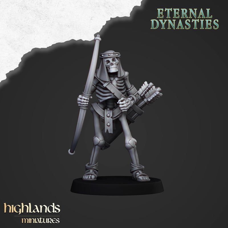 Ancient Skeletons with Bows - Highlands Miniatures | Undead | Skeleton | Lich | Ancient | Desert | Fantasy | Pathfinder | Wargaming-5