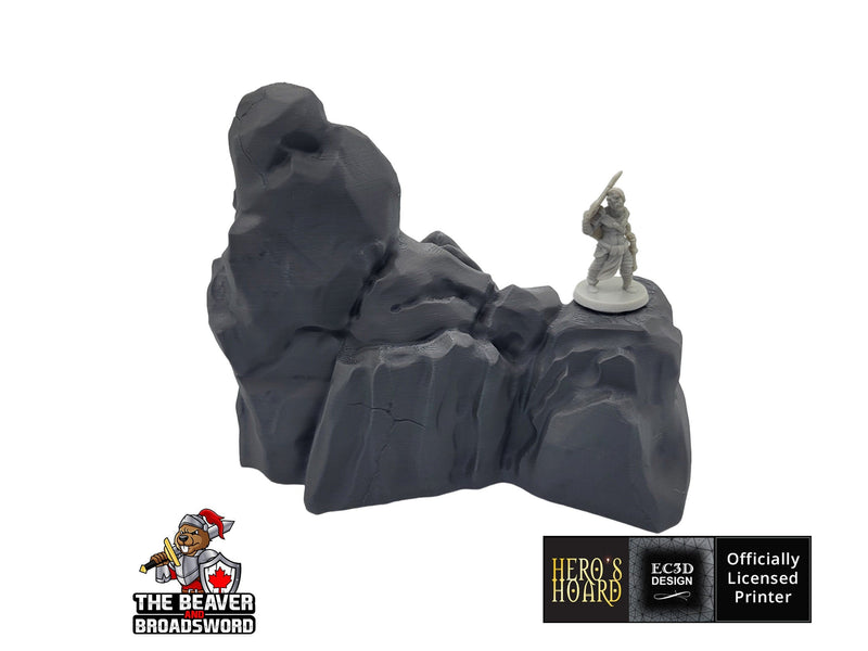 Large Rock Terrain Set 2 -  Scatter Scenery by EC3D, for TTRPGs and Wargaming - Mountain, Rocks, Canyon, DnD mini, Pathfinder, Tabletop-2