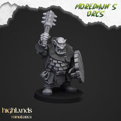 Orc Warriors with Hand Weapons - Highlands Miniatures | Goblin | Black Orc | Ork | Orcs | Warrior | Fantasy | Pathfinder | Wargaming | Squad-5