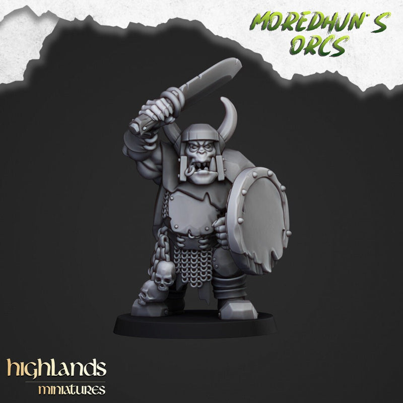 Orc Warriors with Spears - Highlands Miniatures | Goblin | Black Orc | Ork | Orcs | Warrior | Fantasy | Pathfinder | Wargaming | Squad-2