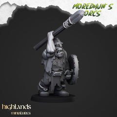 Orc Warriors with Spears - Highlands Miniatures | Goblin | Black Orc | Ork | Orcs | Warrior | Fantasy | Pathfinder | Wargaming | Squad-5