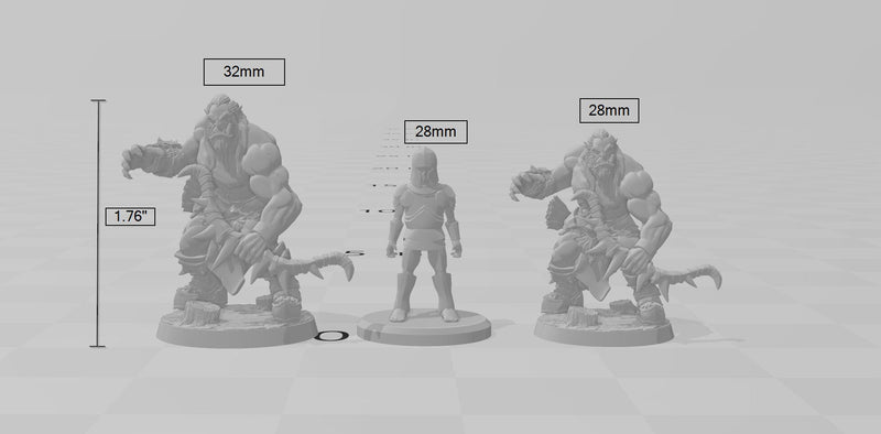Male Orc Ranger dnd mini - Artisan Guild | Barbarian | Warrior | Fighter | Goblinoid, Pathfinder, TTRPG, Wargaming Monster-3