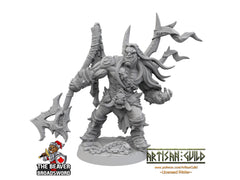 Male Orc Barbarian Warchief dnd mini - Artisan Guild | Barbarian | Warrior | Fighter | Goblinoid, Pathfinder, TTRPG, Wargaming Monster-1