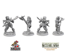 12 Orc Barbarian dnd mini set - Artisan Guild | Barbarian | Ranger| Fighter | Goblinoid, Pathfinder, TTRPG, Wargaming Monster, Pack, Bundle-5