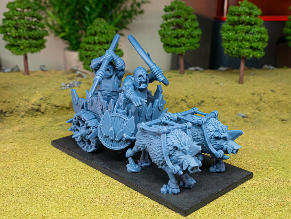 Orc Chariot - Highlands Miniatures | Goblin | Black Orc | Ork | Orcs | Boar | Fantasy | Pathfinder | Wargaming | Mount | Heavy Cavalry-2