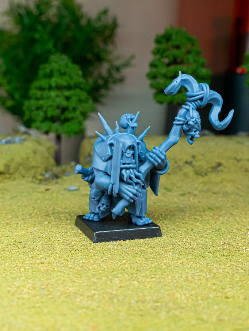 Orc Shaman 2 - Highlands Miniatures | Goblin | Black Orc | Ork | Orcs | Boar | Fantasy | Pathfinder | Wargaming | Warlock | Wizard, Sorcerer-2