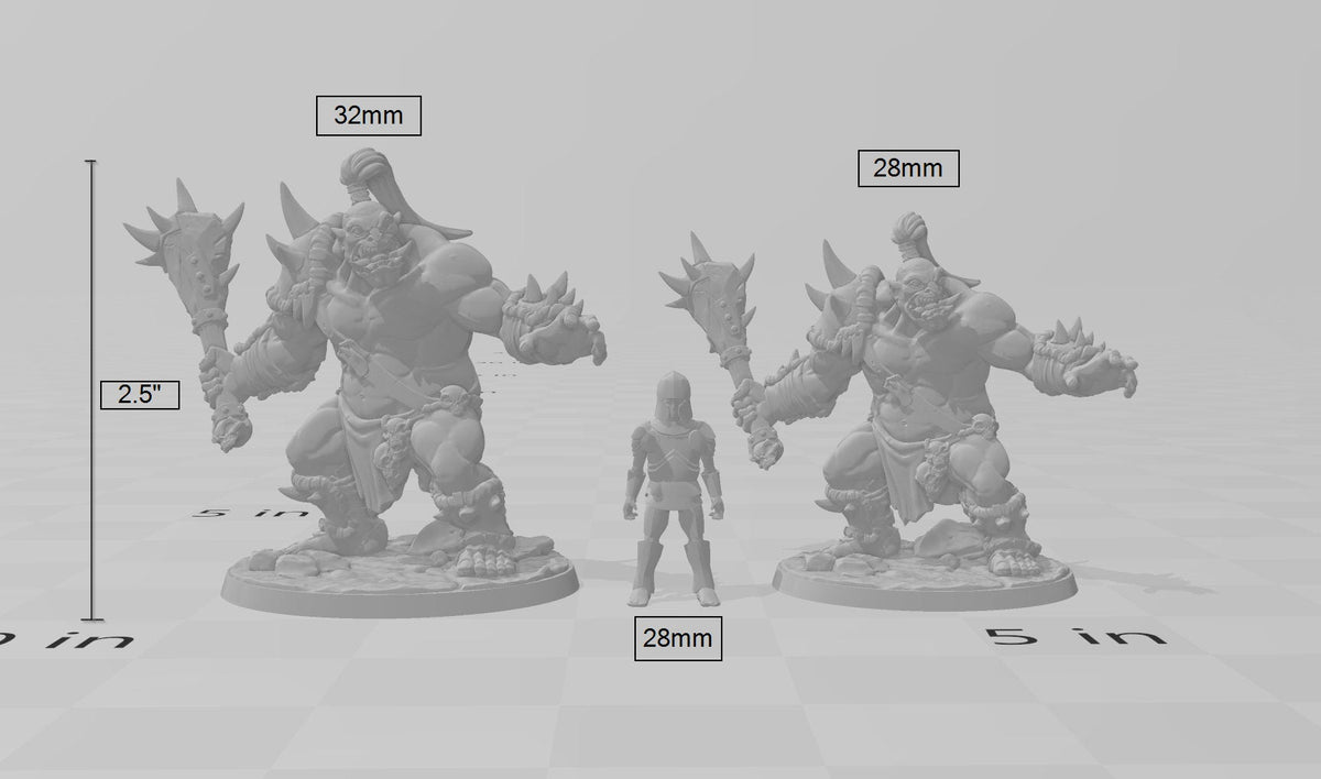 Ogre Marauder with Club - Artisan Guild | DnD | Fighter | Warrior | Monster | Male | Pathfinder | TTRPG | Wargaming | Frostgrave | Giant-3