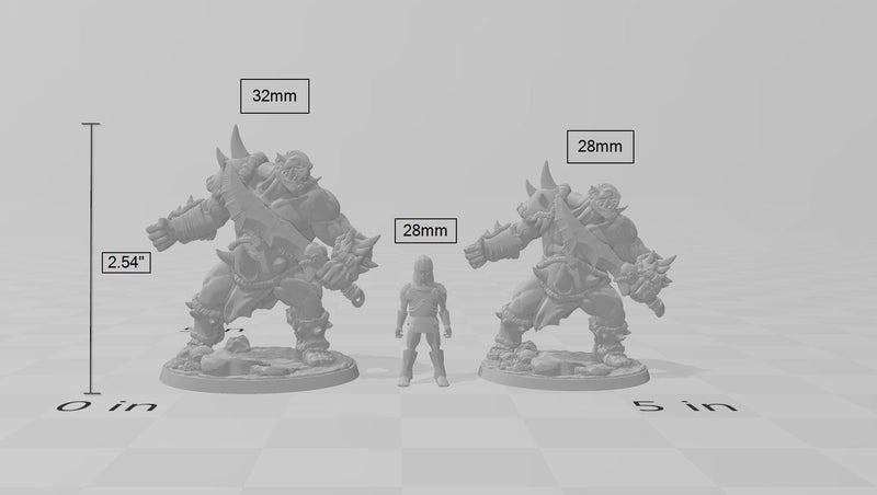 Ogre Marauders 1-6 Mini Bundle - Artisan Guild | DnD | Fighter | Barbarian | Monster | Male | Pathfinder, TTRPG Wargaming | Frostgrave Giant-2