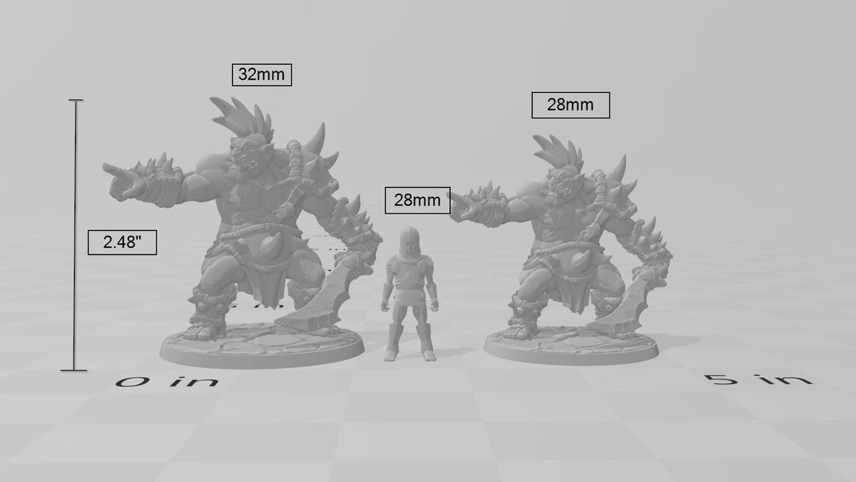 Ogre Marauder with Sword 2 - Artisan Guild | DnD | Fighter | Barbarian | Monster | Male | Pathfinder | TTRPG | Wargaming | Frostgrave, Giant-3