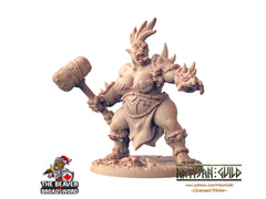 Female Ogre Marauder with Club 2 - Artisan Guild | DnD | Fighter | Barbarian | Monster | Pathfinder | TTRPG | Wargaming | Frostgrave, Giant-1