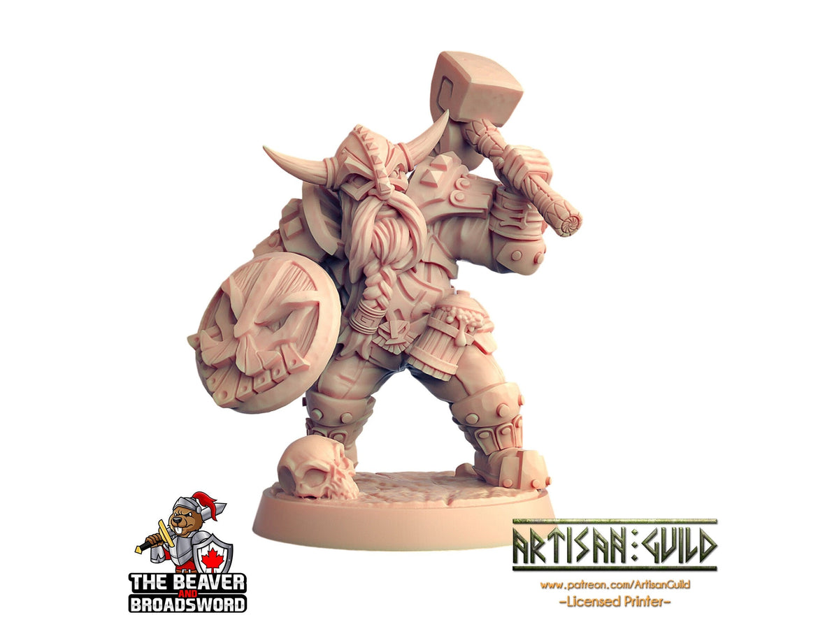 Dwarven Defender B - Artisan Guild | DnD | Fighter | Barbarian | Dwarf | Cleric | Paladin | Pathfinder | TTRPG | Wargaming, Frostgrave-1