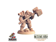 Two handed hammer Dwarven Defender - Artisan Guild | DnD | Fighter | Barbarian | Dwarf | Cleric | Paladin | Pathfinder | TTRPG | Wargaming-1