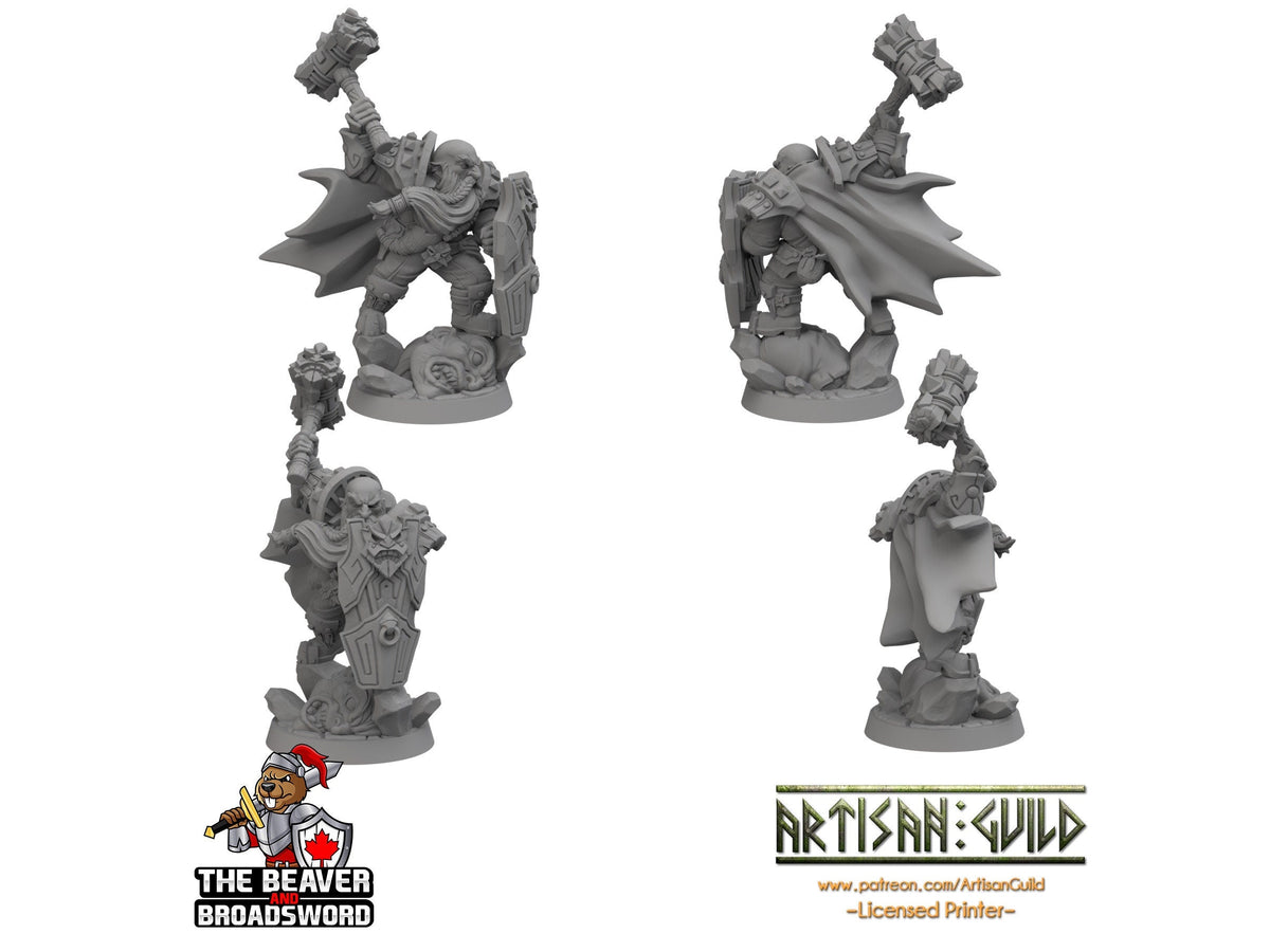 dwarven giantslayer champion - Artisan Guild | Fighter | Barbarian | Dwarf | Cleric | Paladin | Pathfinder | TTRPG, Wargaming, Male, Warrior-2