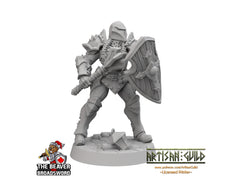 Heavy Armored Female Human Fighter dnd Mini - Artisan Guild | Barbarian | Knight | Cleric | Paladin, Pathfinder, TTRPG, Wargaming, Warrior-1
