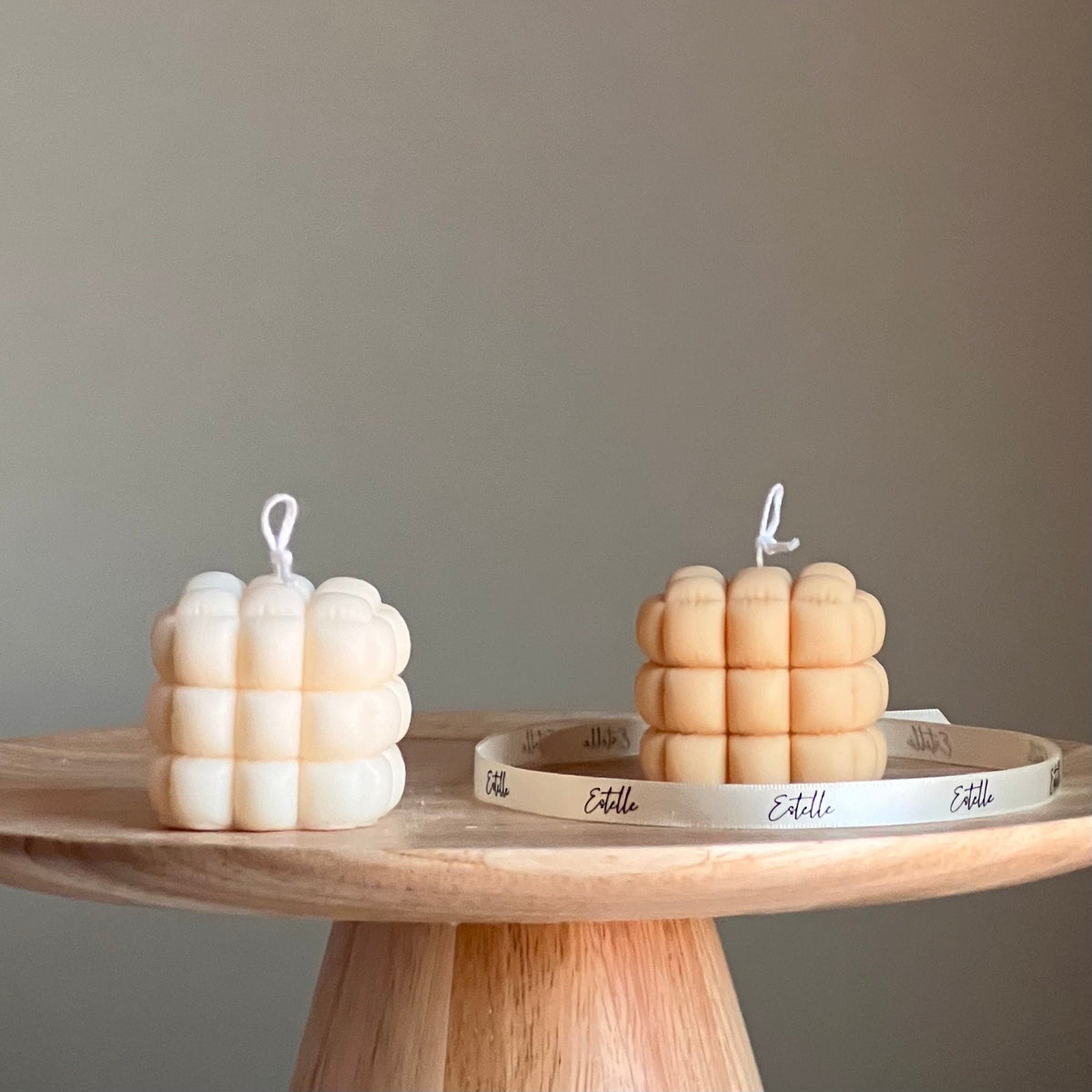 Cube Candle: Handmade Soy Pillar Candle, Home Decor-1