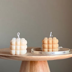 Cube Candle: Handmade Soy Pillar Candle, Home Decor-1