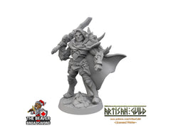 Ascended Human Male Fighter dnd mini - Artisan Guild | Aasimar | Angel | Knight | Cleric, Paladin, Pathfinder, TTRPG, Wargaming, Warrior,-3