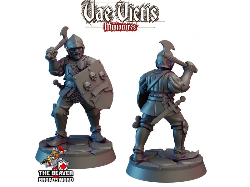 City Watch Guardsman 1 dnd mini - Vae Victis | Fighter | Paladin | Human  | Male | Guard | Knight | Pathfinder, TTRPG, Wargaming, Frostgrave-1