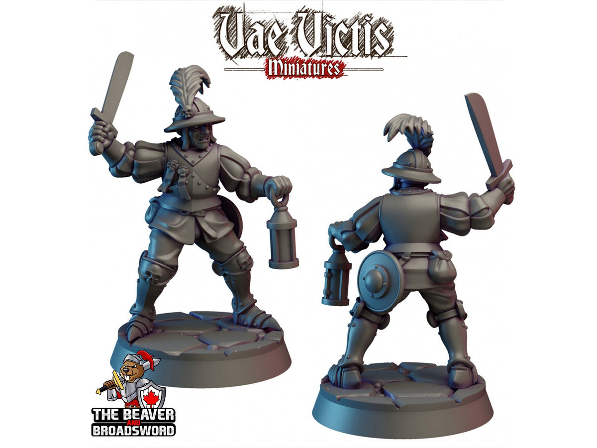 City Watch Guardsman 2 dnd mini - Vae Victis | Fighter | Paladin | Human  | Male | Guard | Knight | Pathfinder, TTRPG, Wargaming, Frostgrave-1