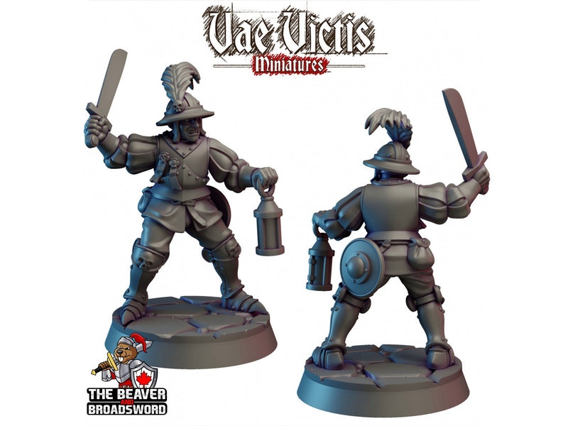 City Watch Guardsman 2 dnd mini - Vae Victis | Fighter | Paladin | Human  | Male | Guard | Knight | Pathfinder, TTRPG, Wargaming, Frostgrave-1