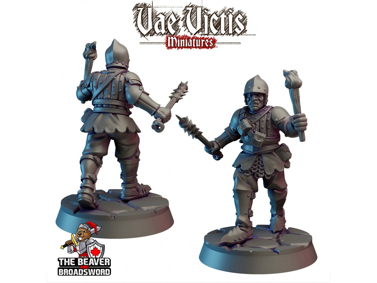 City Watch Guardsman 3 dnd mini - Vae Victis | Fighter | Paladin | Human  | Male | Guard | Knight | Pathfinder, TTRPG, Wargaming, Frostgrave-1
