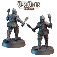 6 City Watch Guardsman mini set - Vae Victis | Unit | Fighter | Paladin | Human  | Male | Guard | Knight | Pathfinder, TTRPG, Wargaming,-7