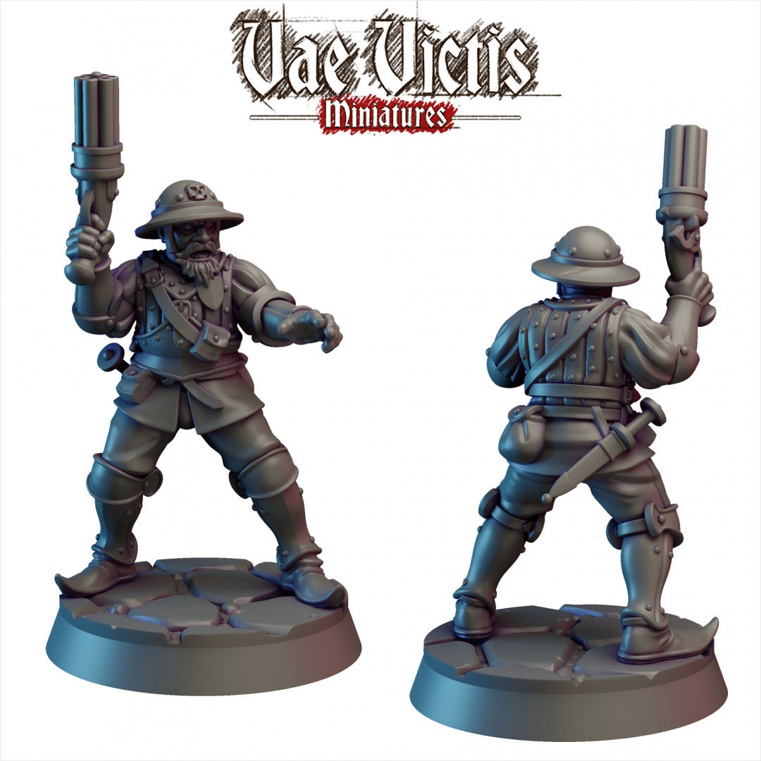 6 City Watch Guardsman mini set - Vae Victis | Unit | Fighter | Paladin | Human  | Male | Guard | Knight | Pathfinder, TTRPG, Wargaming,-6