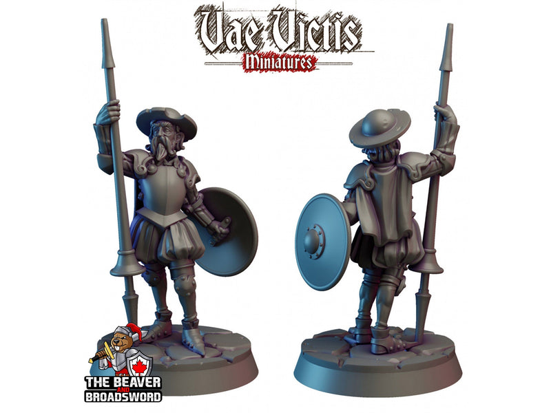 Windmill Hunter dnd mini - Vae Victis | Fighter | Paladin | Human  | Male | Lancer | Knight | Pathfinder, TTRPG, Wargaming, Aged, Frostgrave-1