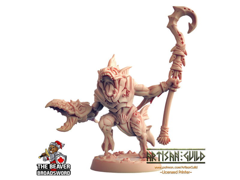 Sahuagin warrior E dnd mini - Artisan Guild | Fish | Fighter | Kuo-toa | Underwater | Pathfinder | Locathah | TTRPG, Wargaming, Monster-1