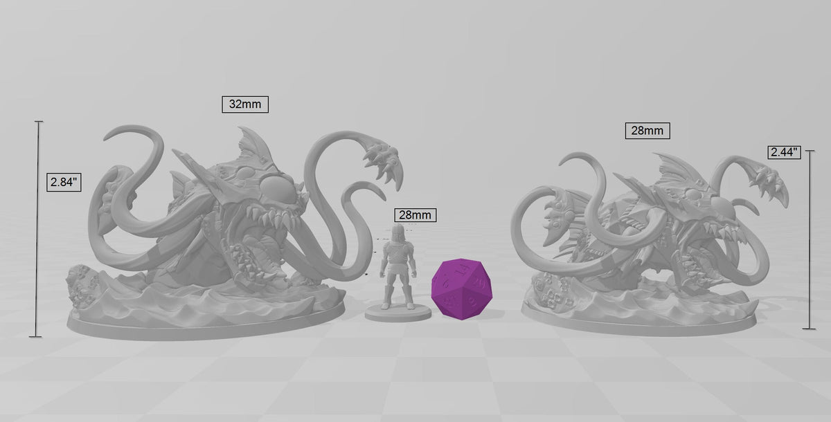 Kurkalla the Tide-Tyrant mini - Artisan Guild | DnD | Beholder | Animal, Monstrosity, Aboleth, Underwater | Pathfinder | Locathah | TTRPG-2