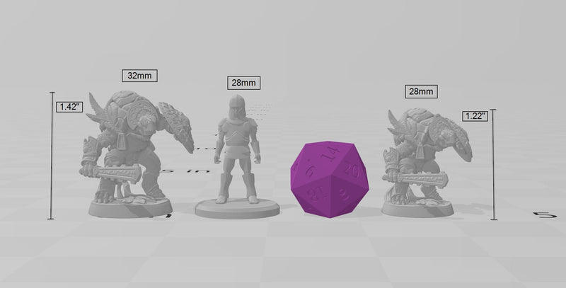 Turtlekin fighter mini - Artisan Guild | DnD | Turtle | Tortle | Wizard | Sorcerer | Underwater | Pathfinder | Tortanian | TTRPG, Wargaming-3