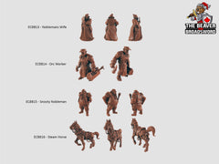 The Clockwork Adventures 23 Mini Set - EC3d | DnD | Steampunk | Automaton | Fighter | Villagers | City | Pathfinder | Human, TTRPG Wargaming-5