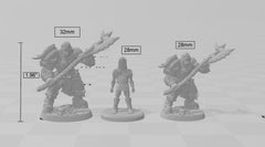 Axe Wielding Orc Barbarian dnd mini - Artisan Guild | Barbarian | Warrior | Fighter | Goblinoid, Pathfinder, TTRPG, Wargaming, Monster-3