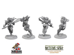 Female Orc Barbarian dnd mini with big axe - Artisan Guild | Barbarian | Warrior | Fighter | Goblinoid, Pathfinder, TTRPG, Wargaming Monster-2
