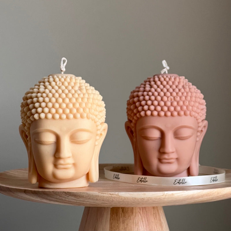 Buddha Bust Candle | Sculptural Soy Wax Statue-1